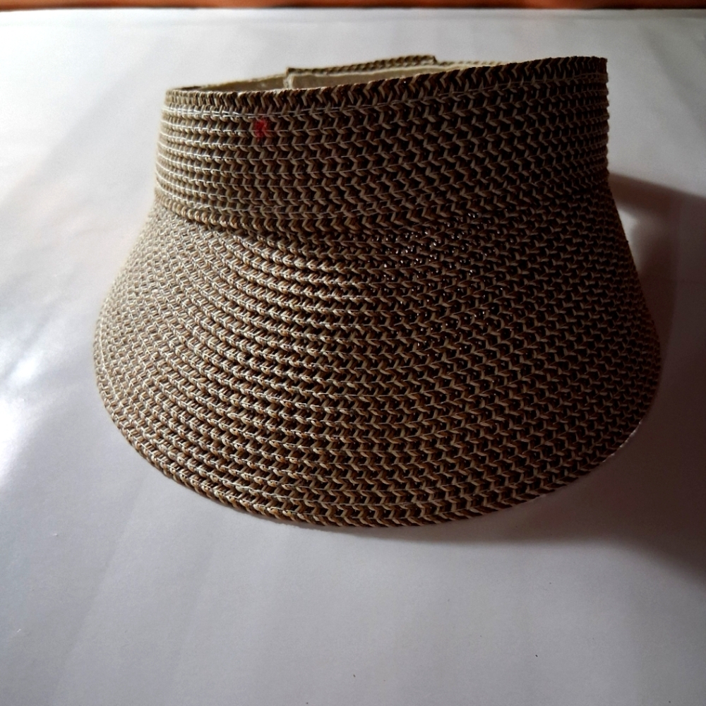 Tan Woven Visor